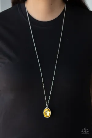 Paparazzi Imperfect Iridescence Necklace Yellow