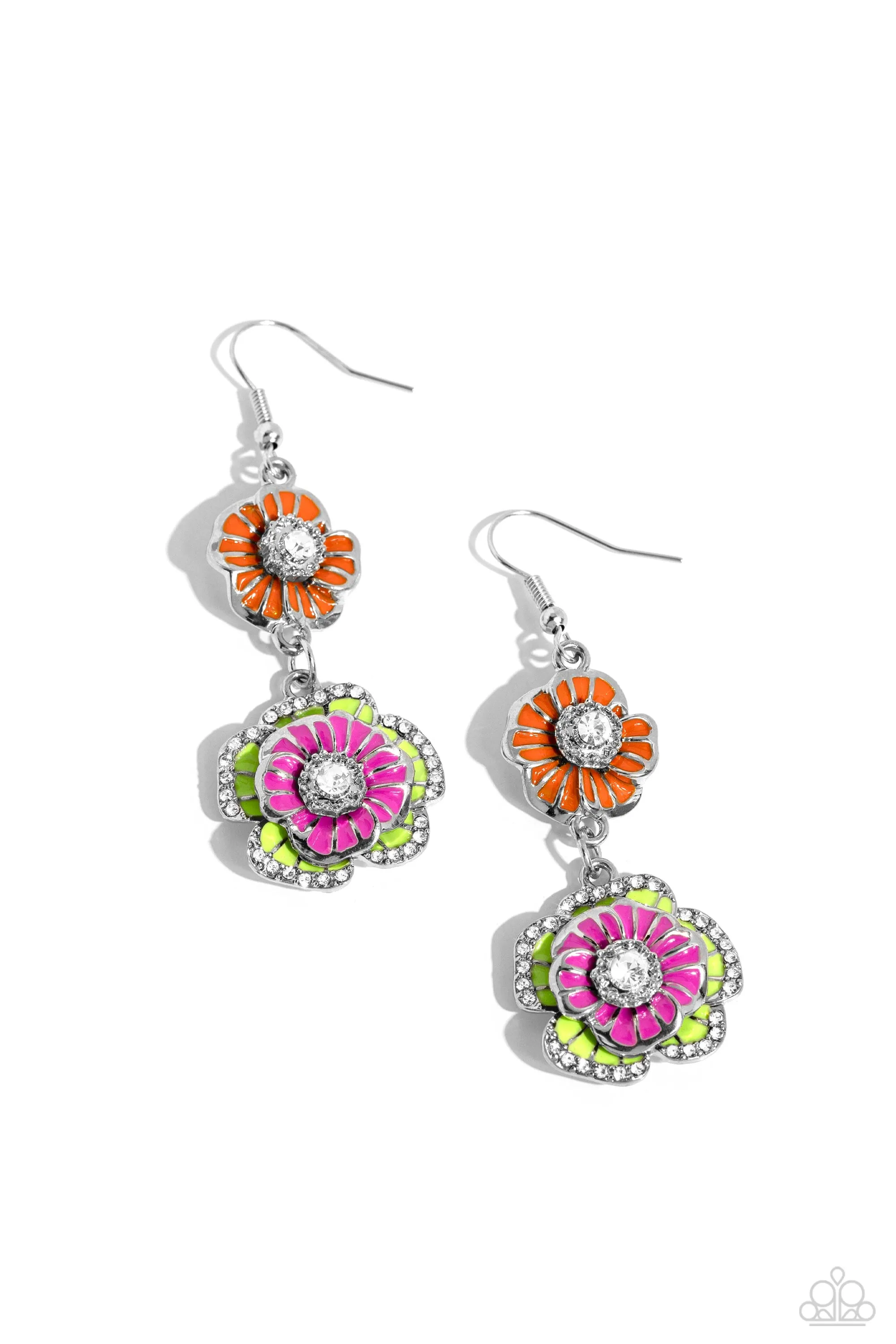 Paparazzi Intricate Impression Earrings Multi