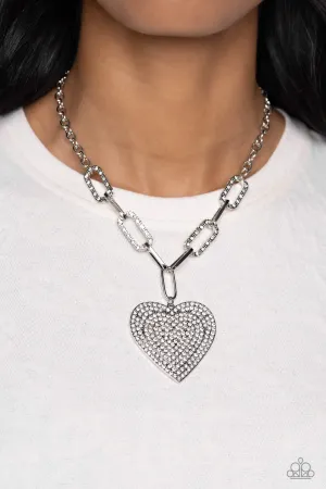 Paparazzi Roadside Romance - White Necklace
