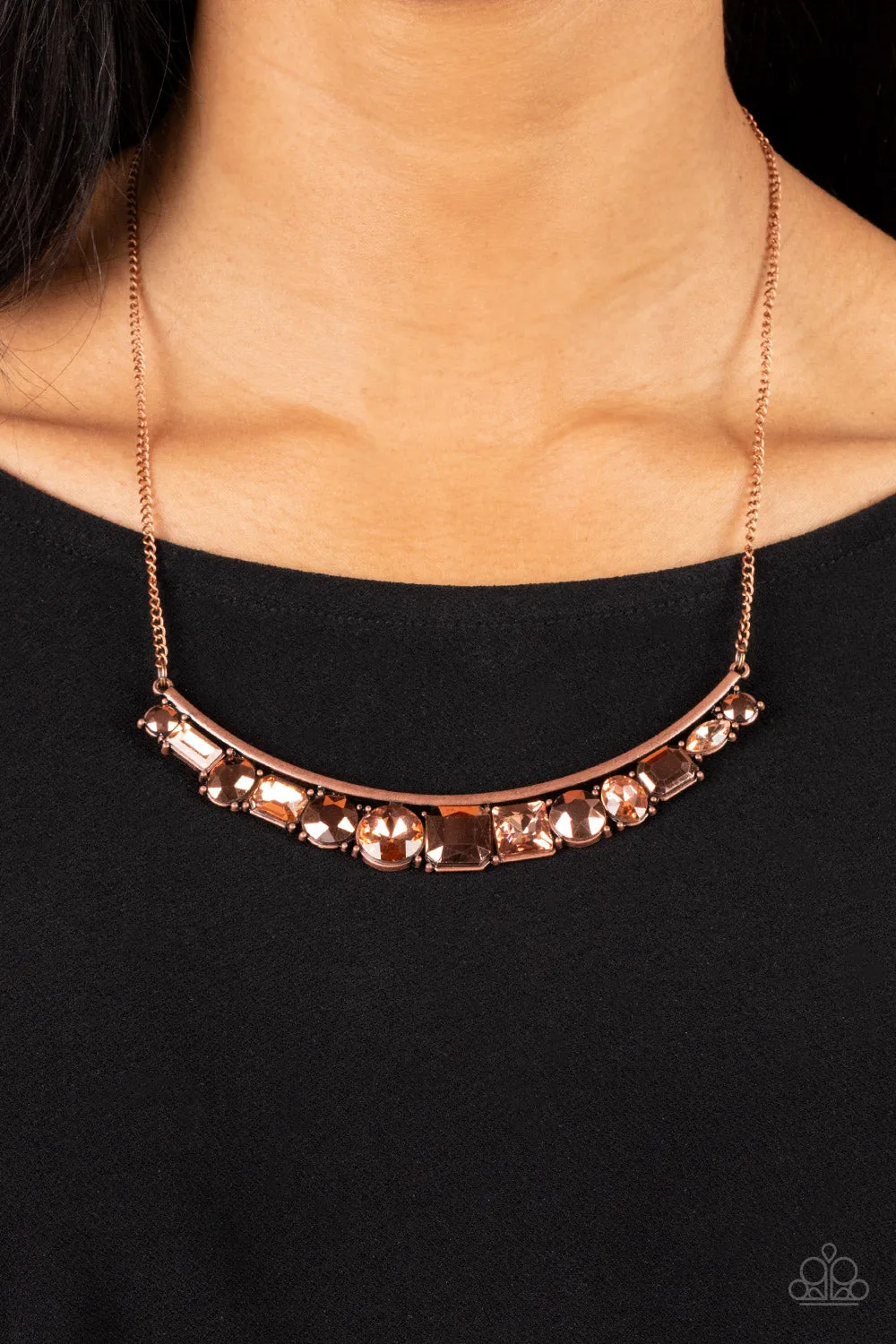 Paparazzi The Only SMOKE-SHOW in Town Necklace Copper