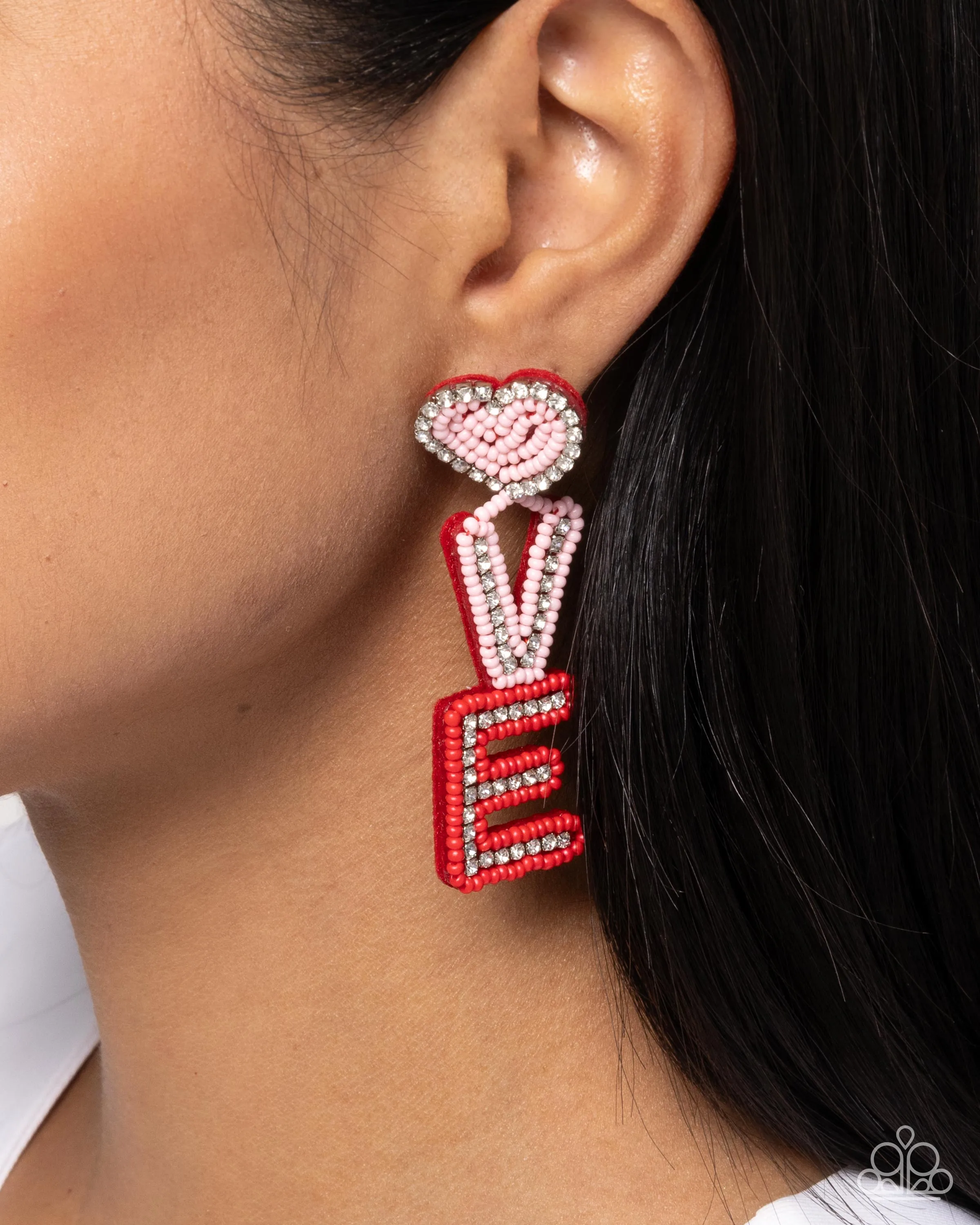 Paparazzi Visible Valentines - Multi Earrings