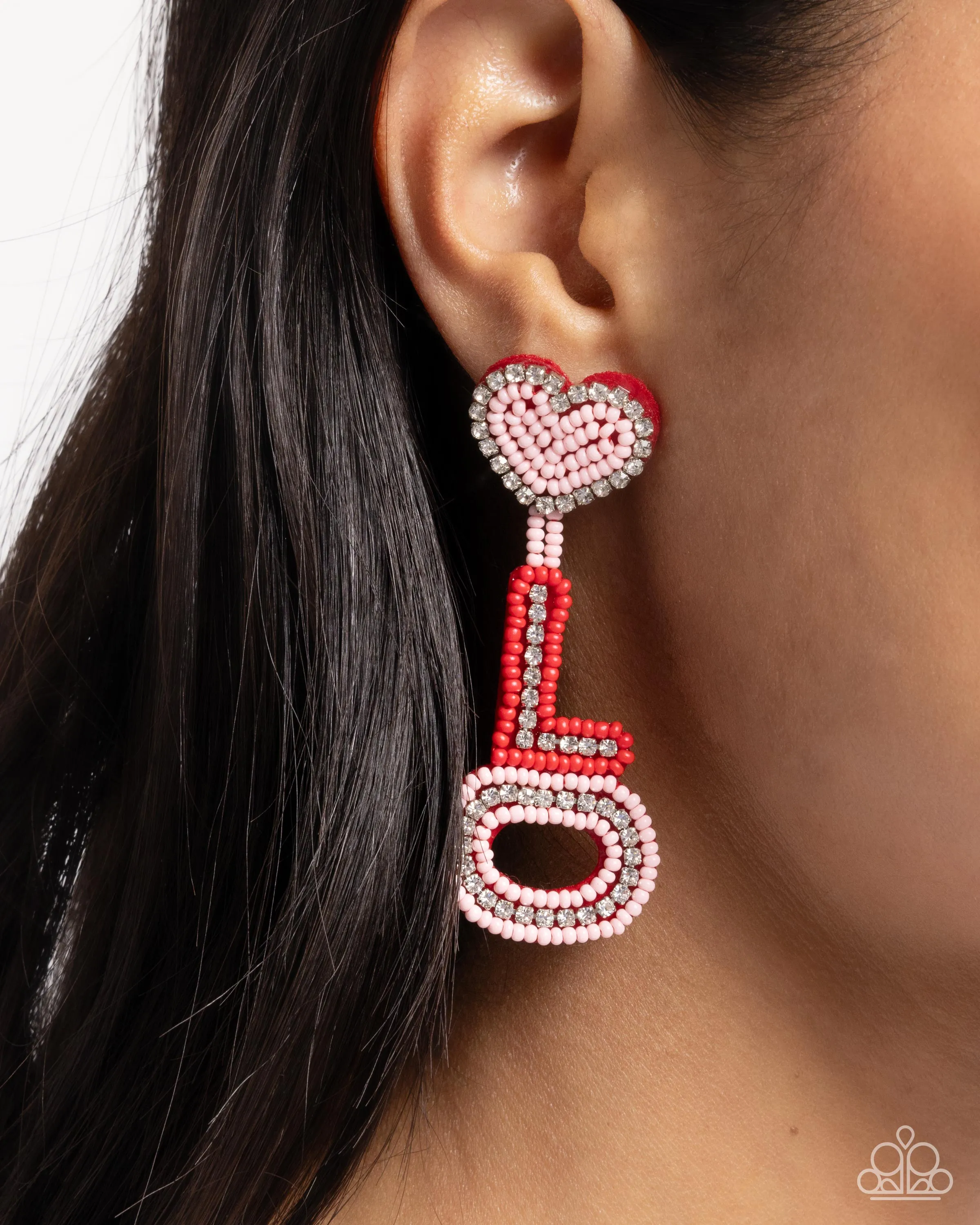 Paparazzi Visible Valentines - Multi Earrings