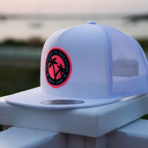 PARADISE - White Mesh Snapback