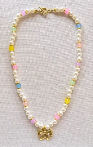 Pastel Pearl Spring/Summer Beaded Necklace