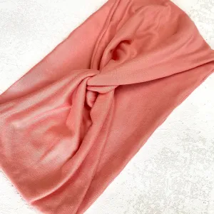 Peachy Pink WIDE Headband