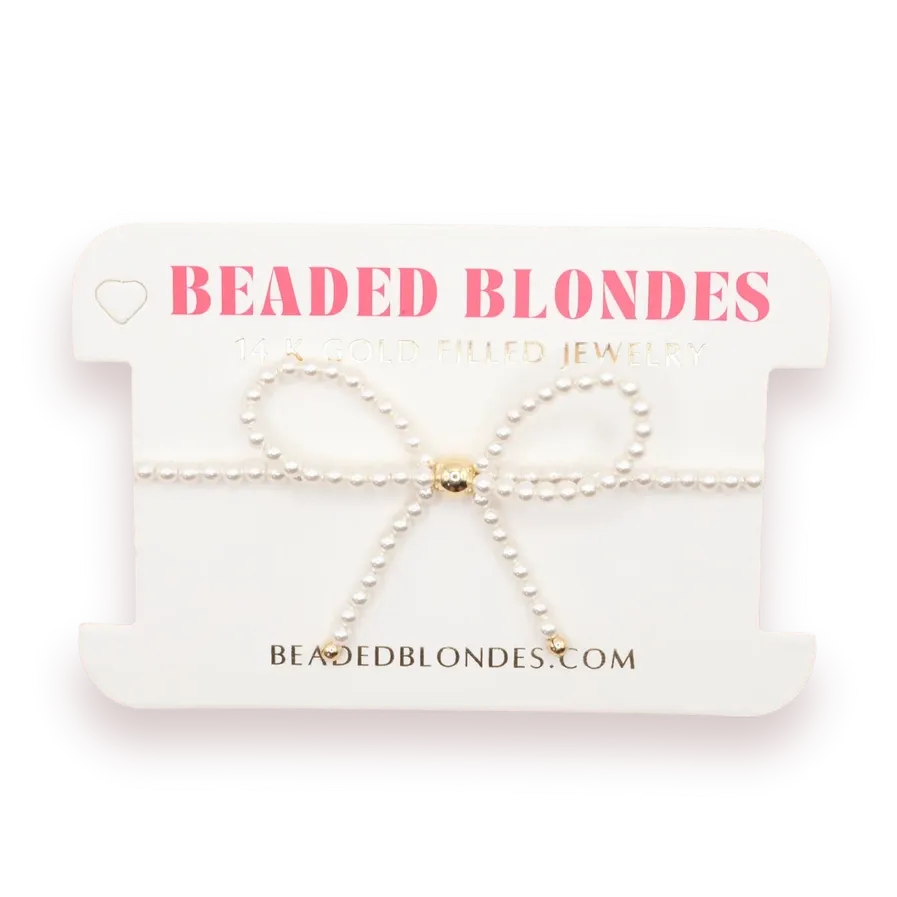 Pearl Bow Bracelet