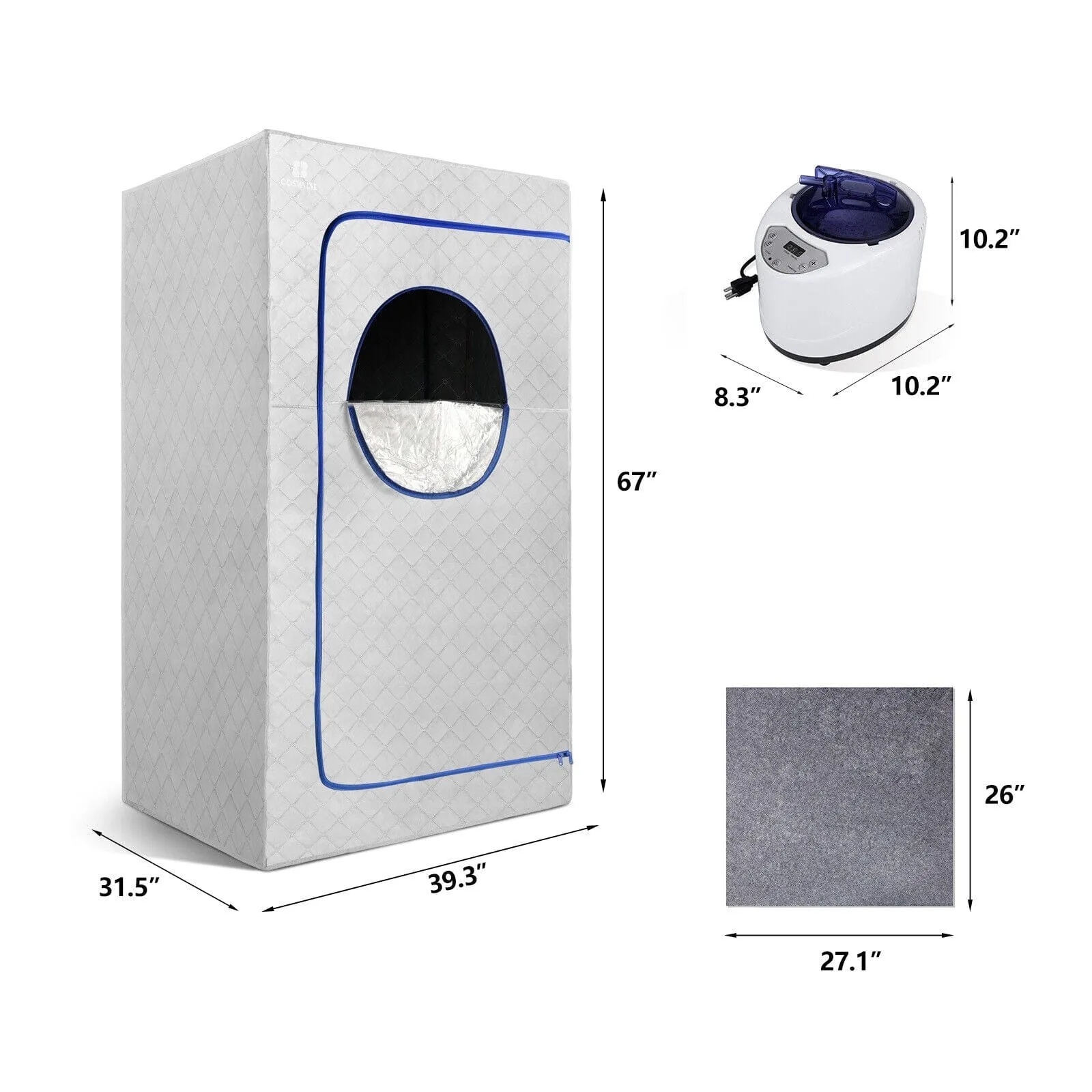 Personal Portable Indoor / Outdoor Home Steam Sauna Kit