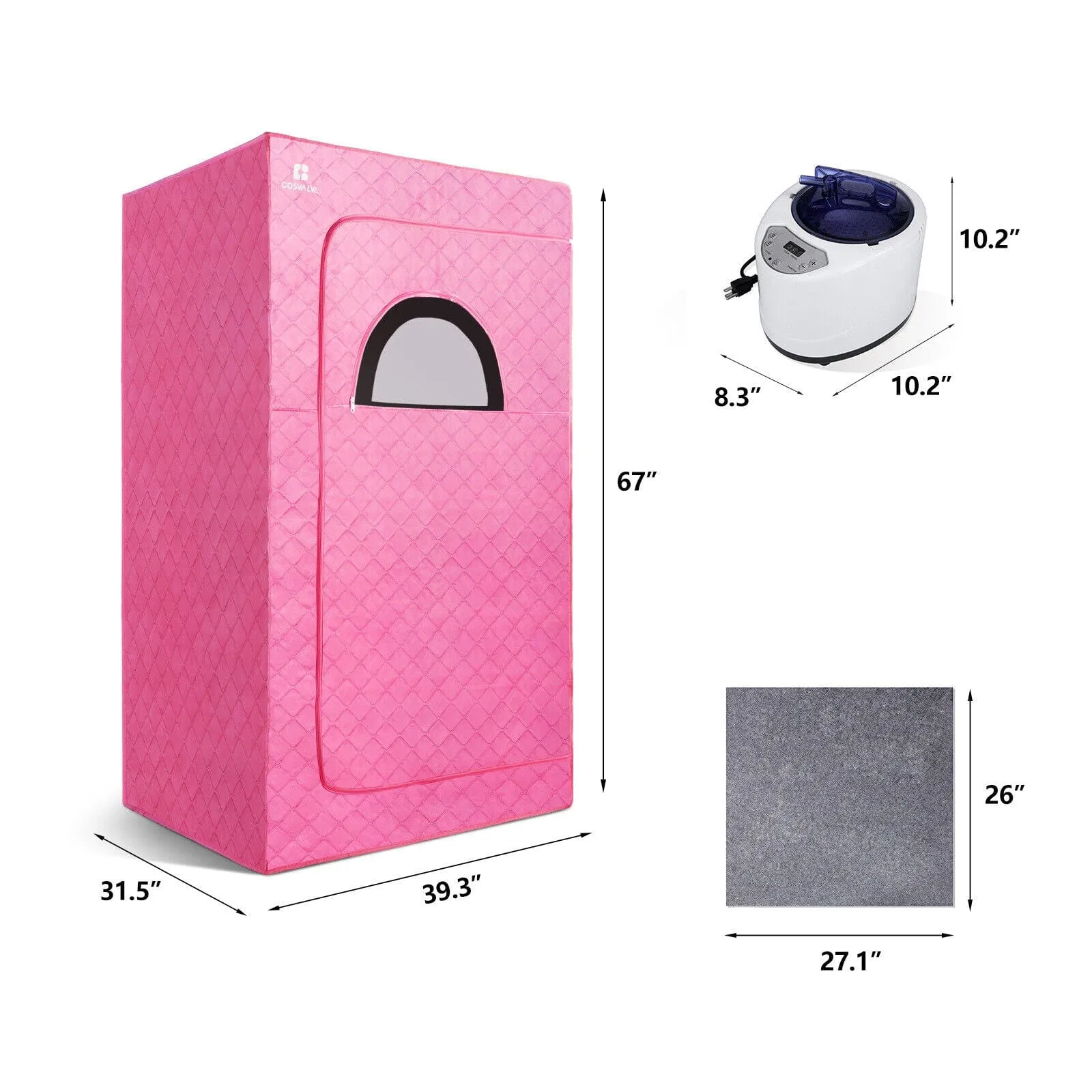 Personal Portable Indoor / Outdoor Home Steam Sauna Kit