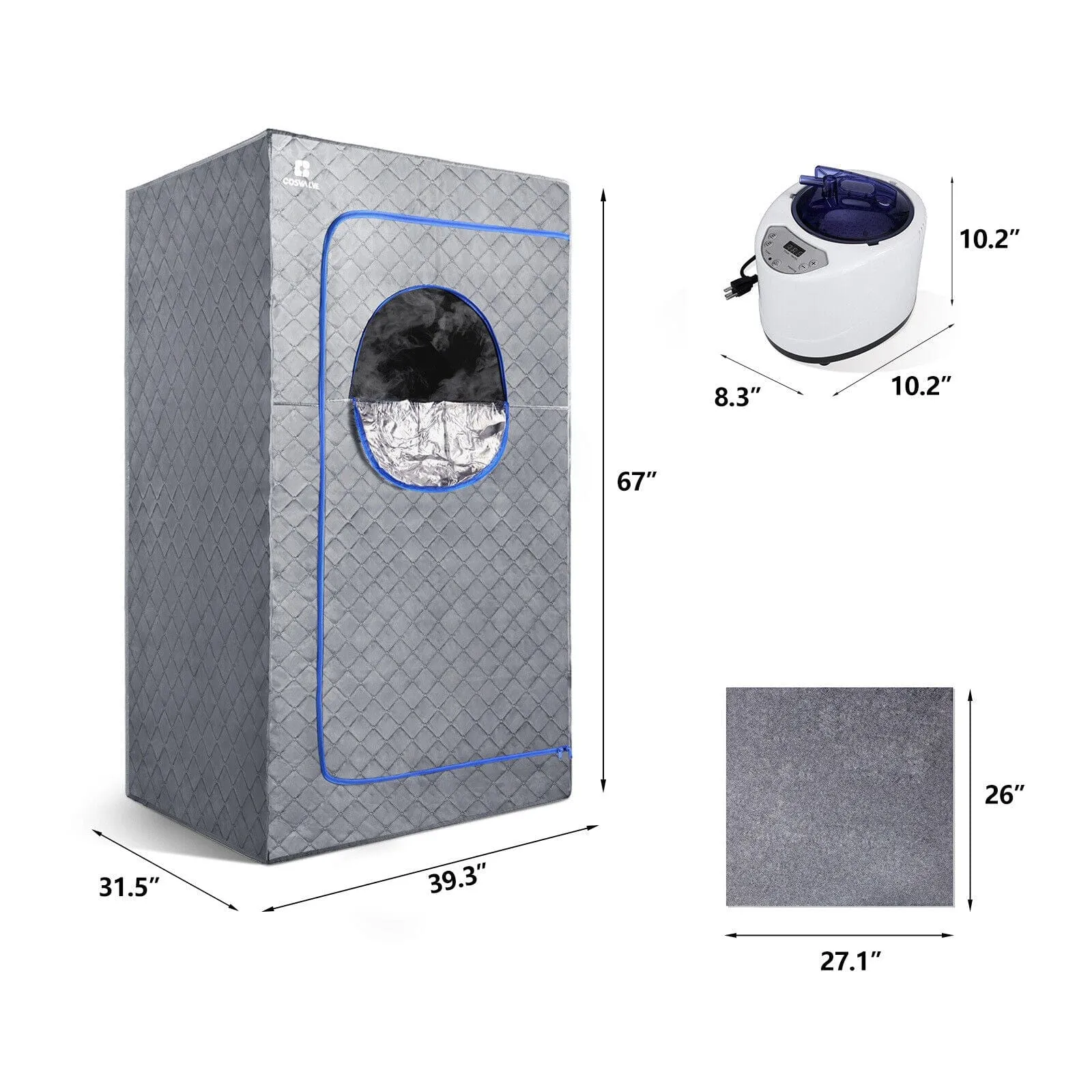 Personal Portable Indoor / Outdoor Home Steam Sauna Kit