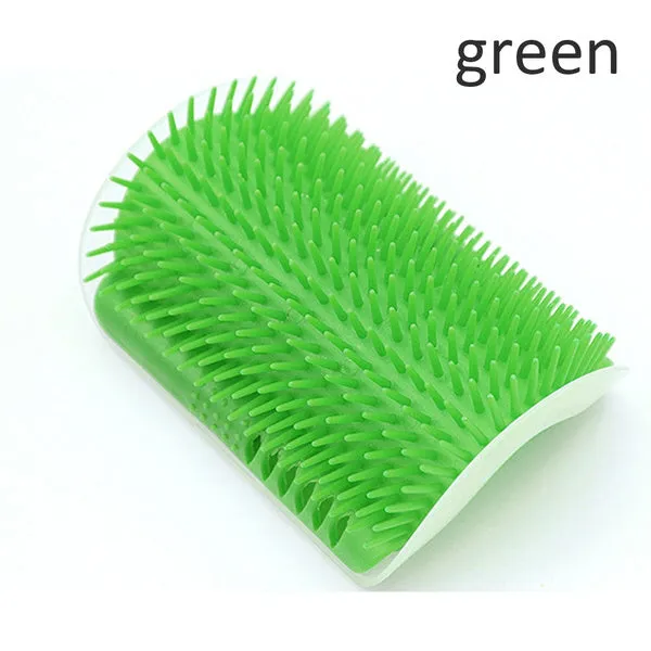 Pet Products for Cats Brush Corner Cat Massage Self Groomer Comb Brush with Catnip Cat Rubs Tickling Comb