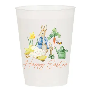 Peter Rabbit Bunny  Frosted Plastic Cups