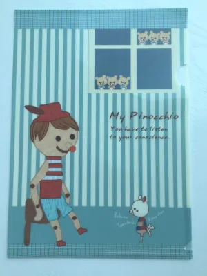 Pinocchio A4 plastic file folder