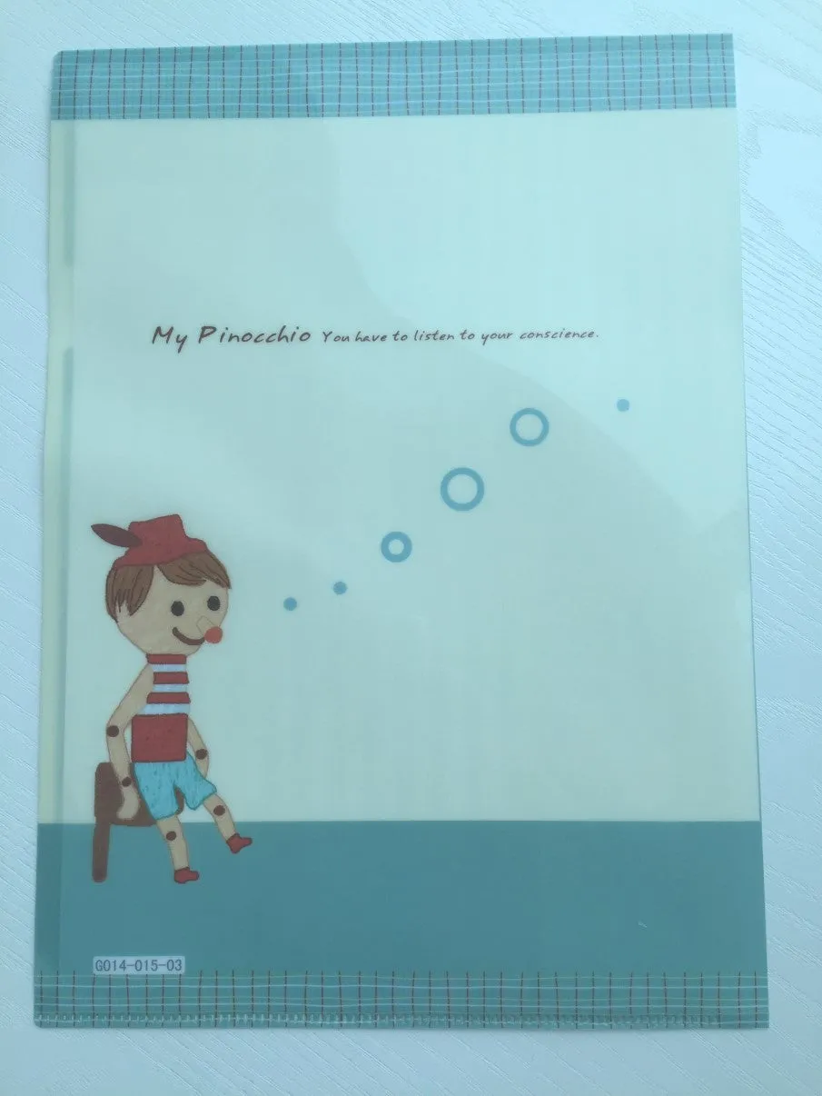 Pinocchio A4 plastic file folder