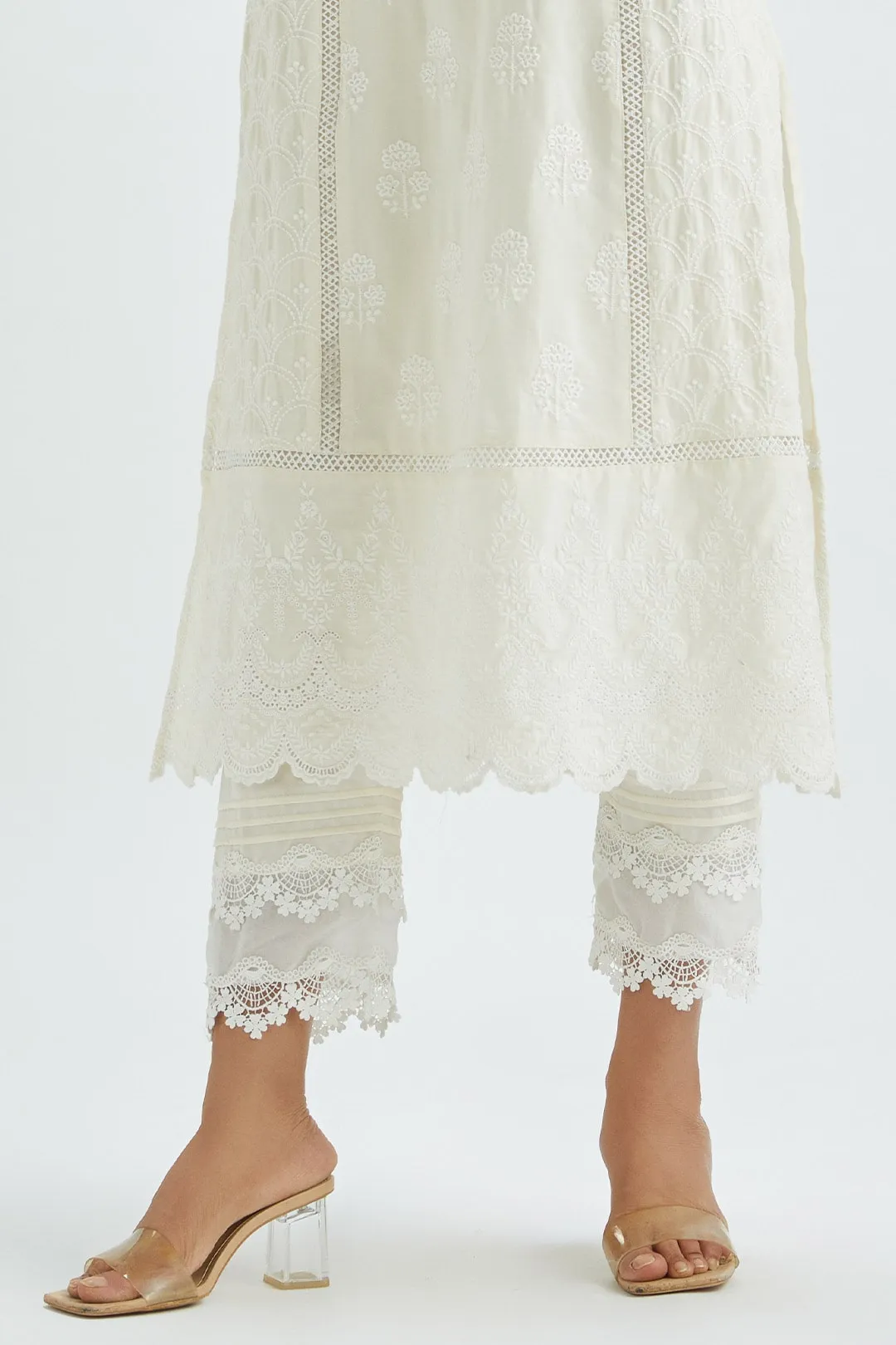 Pintuck Organza Pant