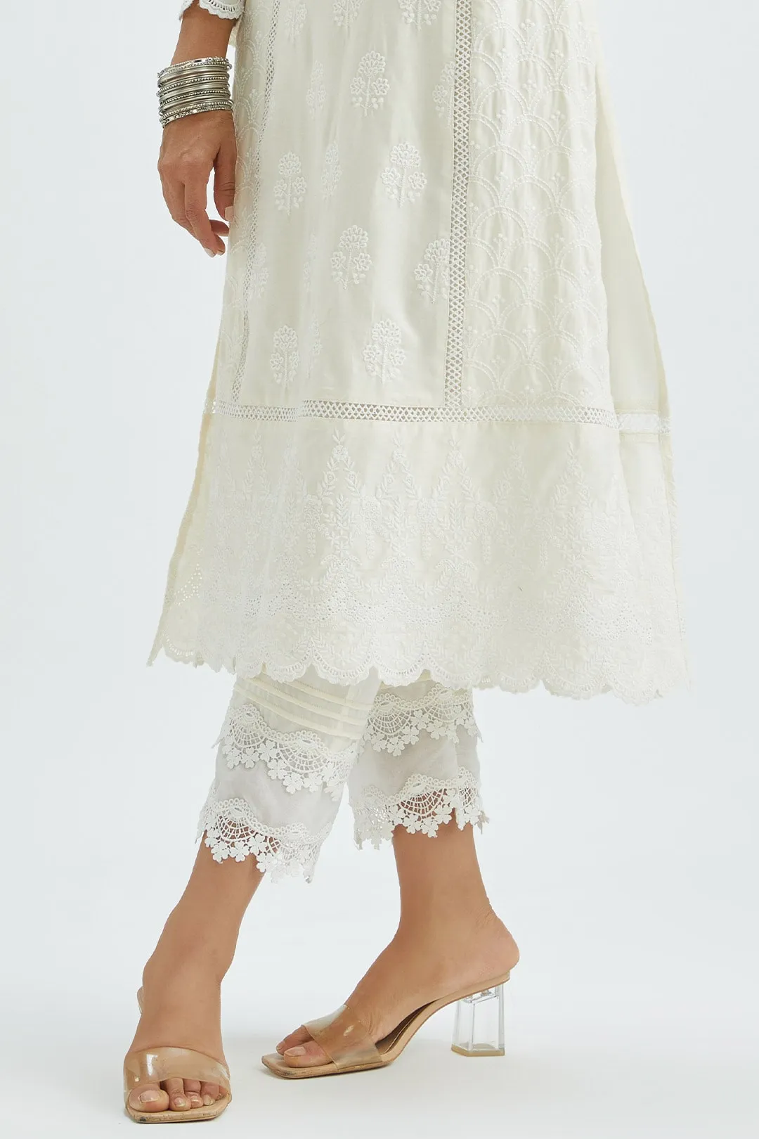 Pintuck Organza Pant