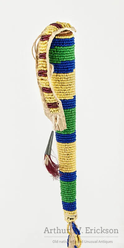 Plains Beaded Awl Case