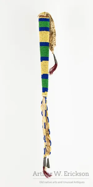 Plains Beaded Awl Case