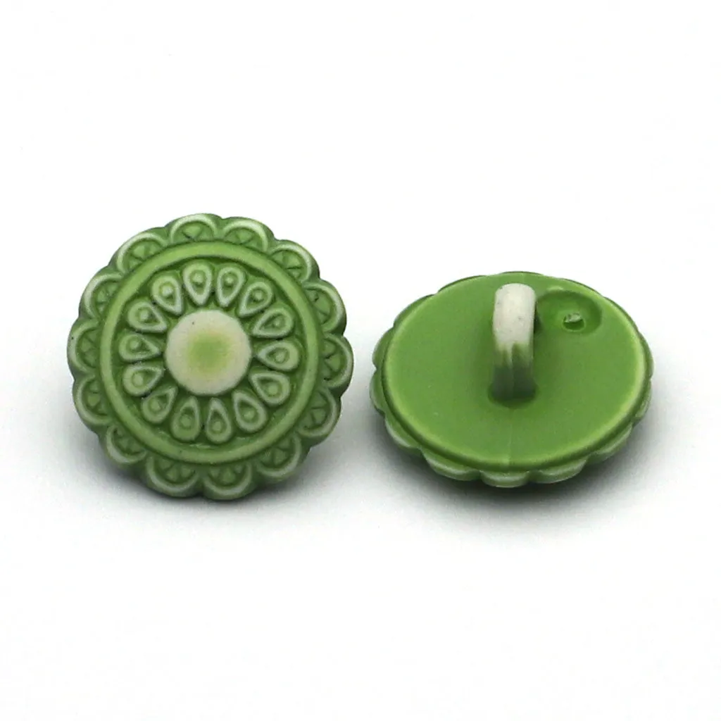 Plastic Button Light Green