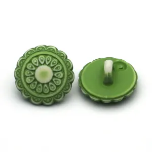 Plastic Button Light Green