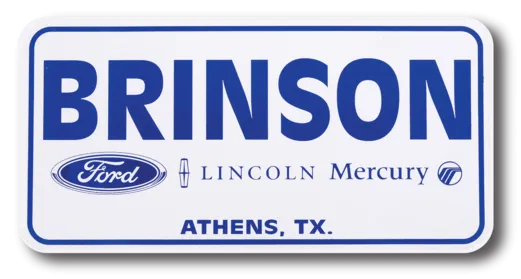 Plastic Display Plate Multicolor Imprint