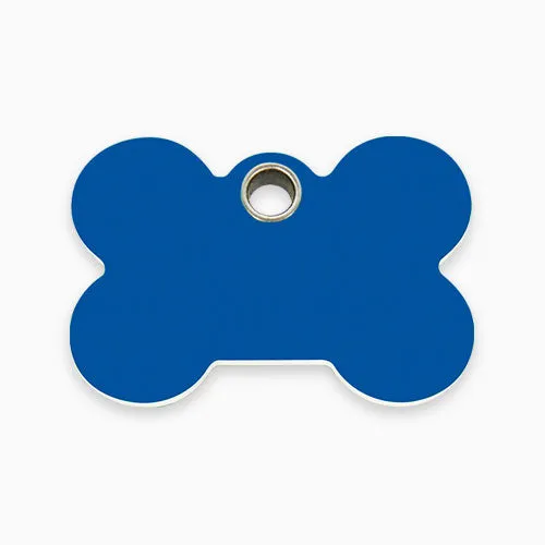 Plastic Dog ID Tag -  Bone (4 colours)