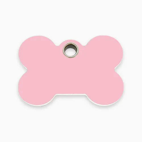 Plastic Dog ID Tag -  Bone (4 colours)