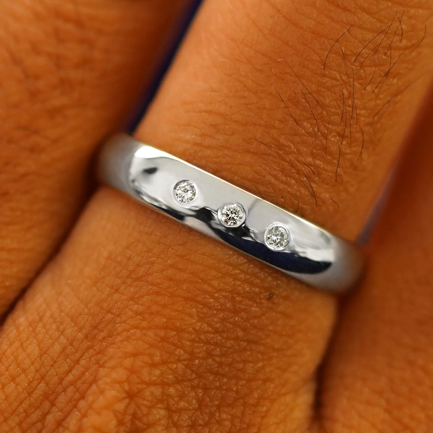 Platinum Curvy Mirror Band
