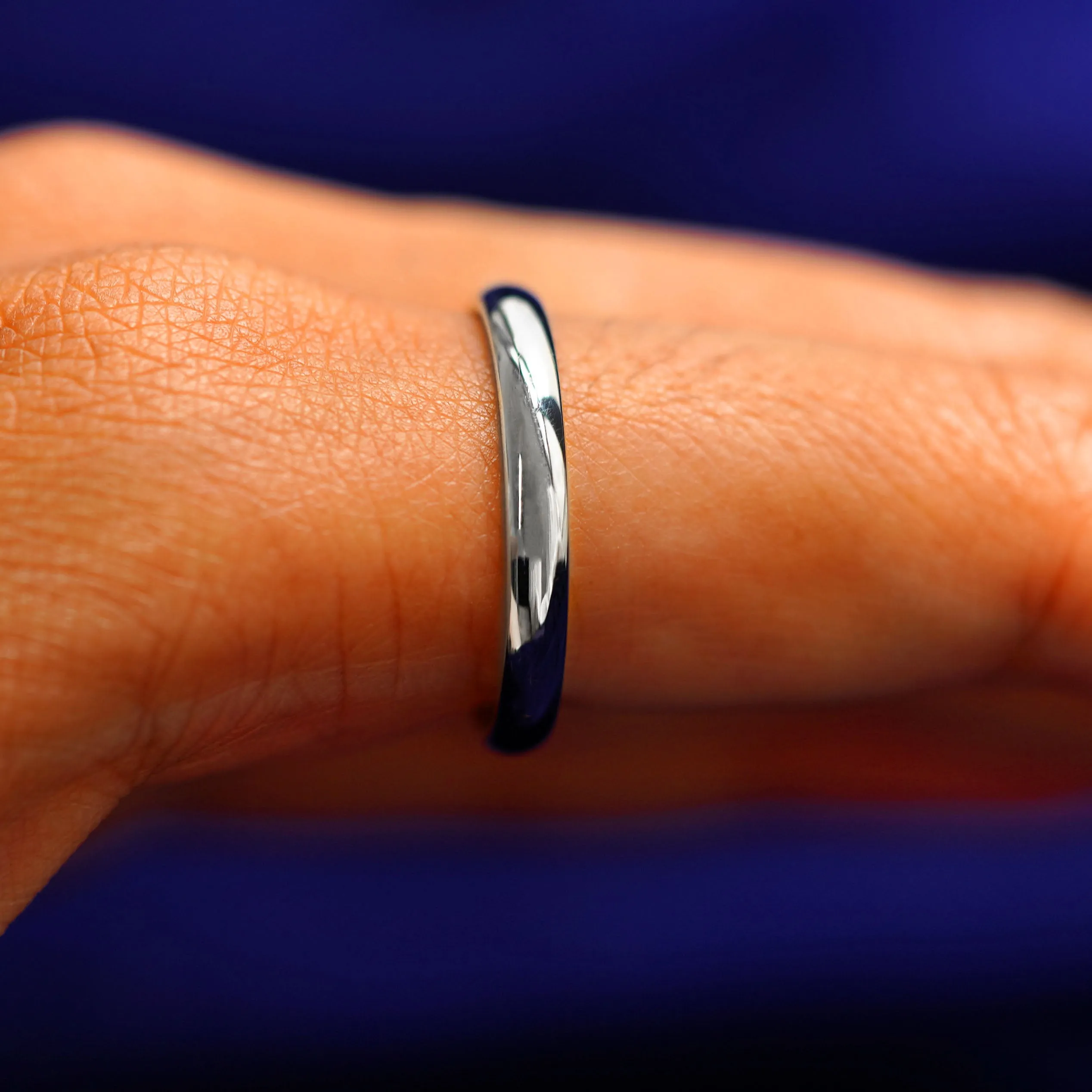 Platinum Curvy Mirror Band