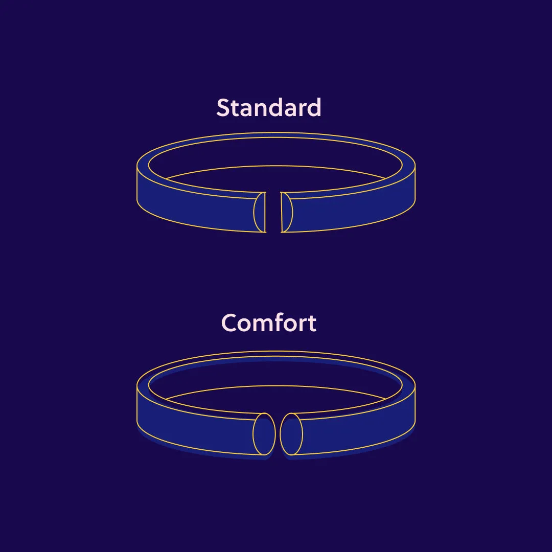 Platinum Curvy Mirror Band