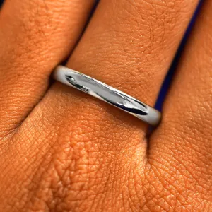 Platinum Curvy Mirror Band