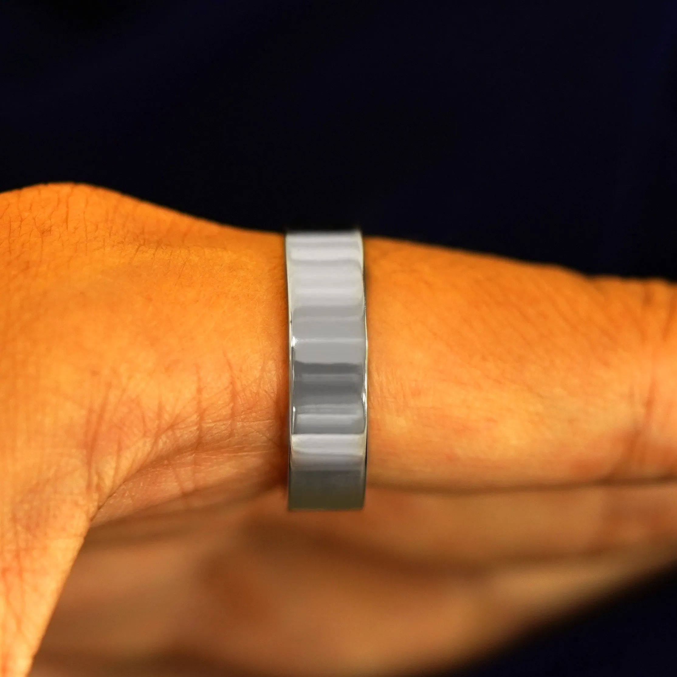Platinum Industrial Mirror Band