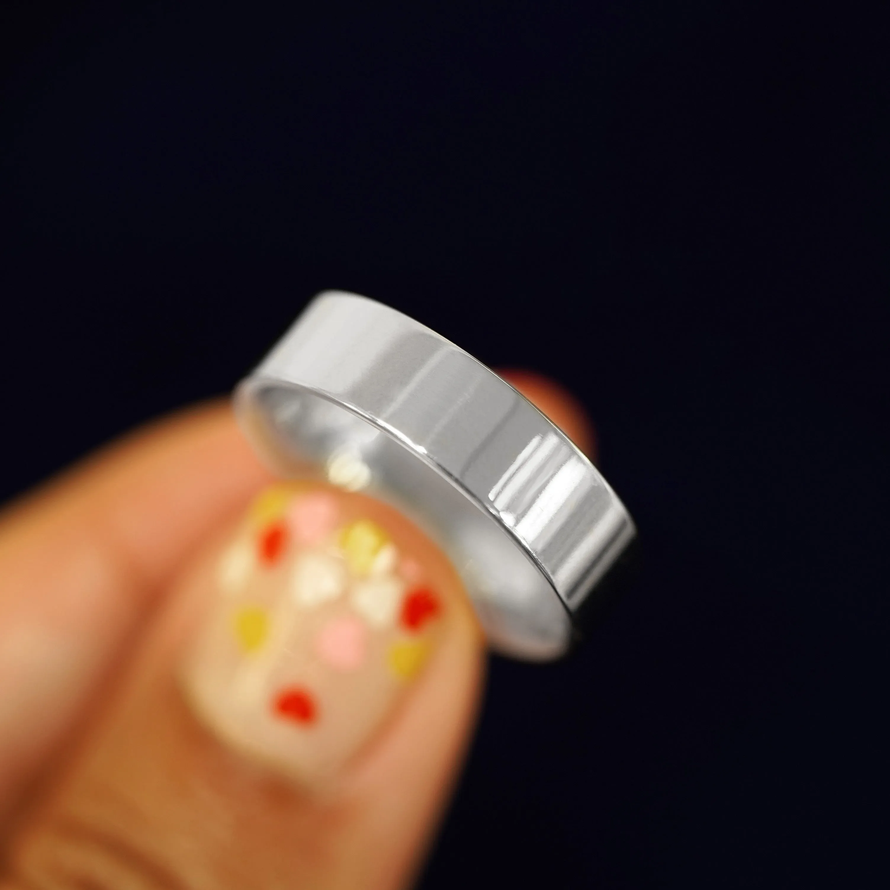 Platinum Industrial Mirror Band