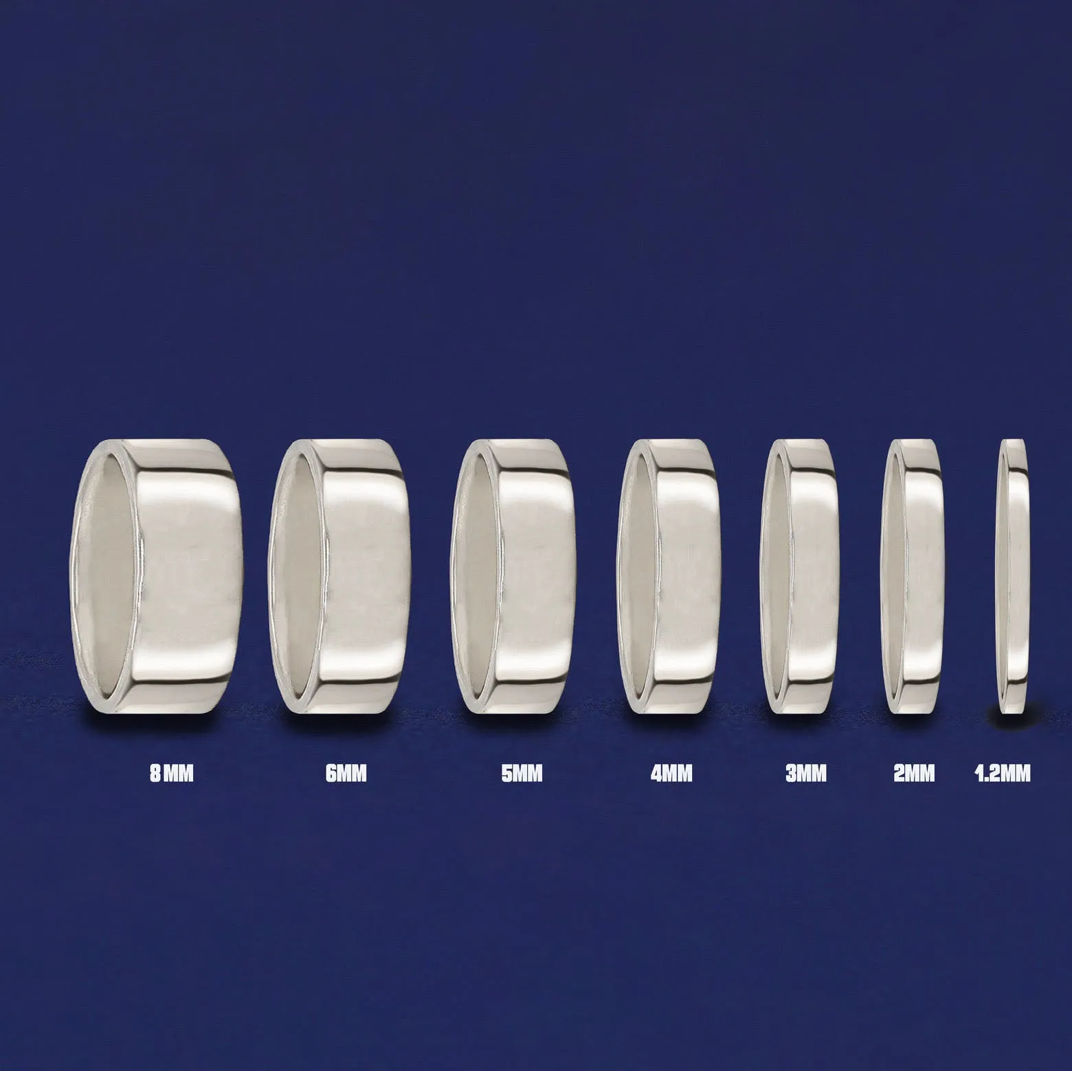 Platinum Industrial Mirror Band