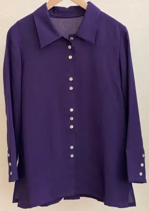 Plum Fun Buttons Shirt