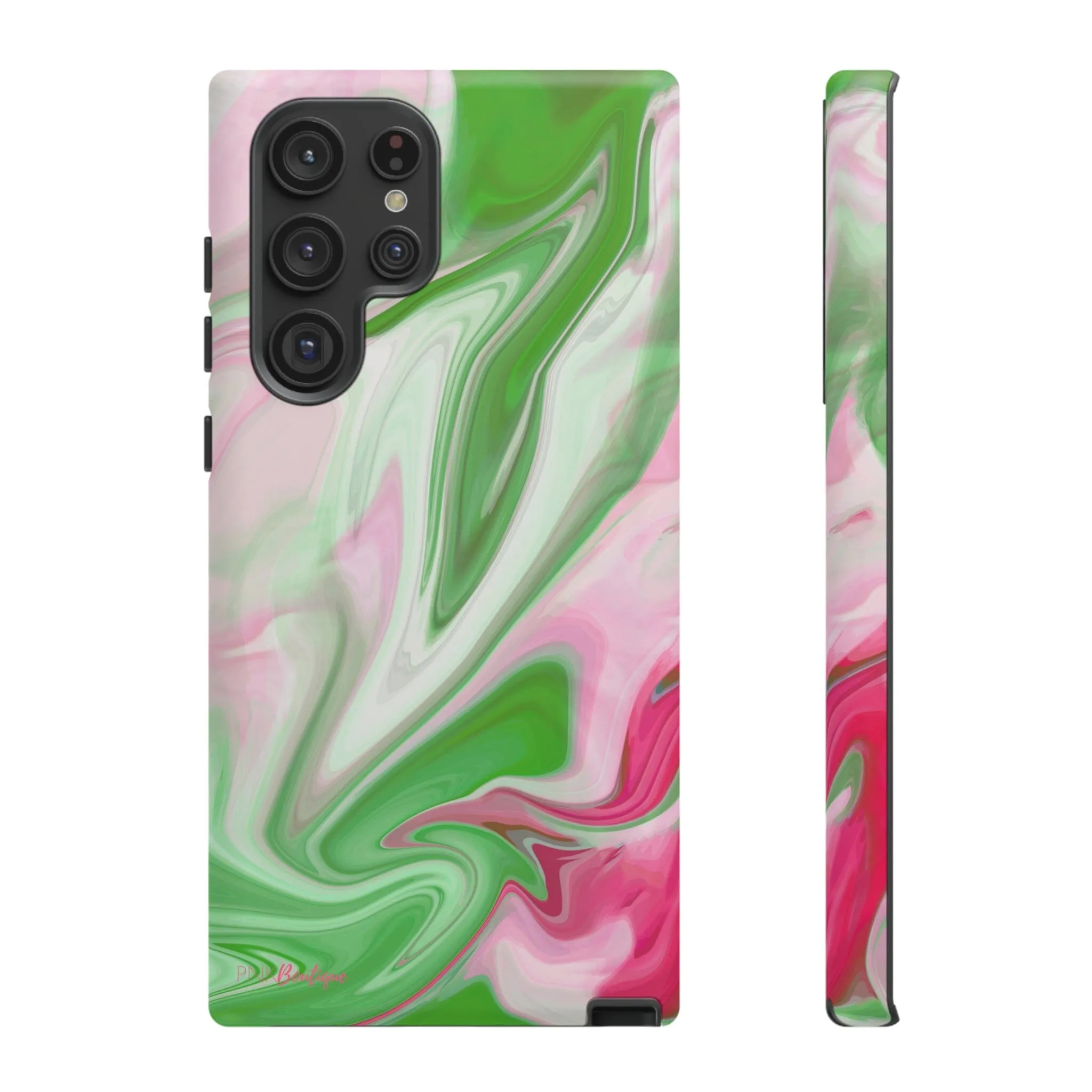 PNK Watercolor Pink & Green Plain Phone Case