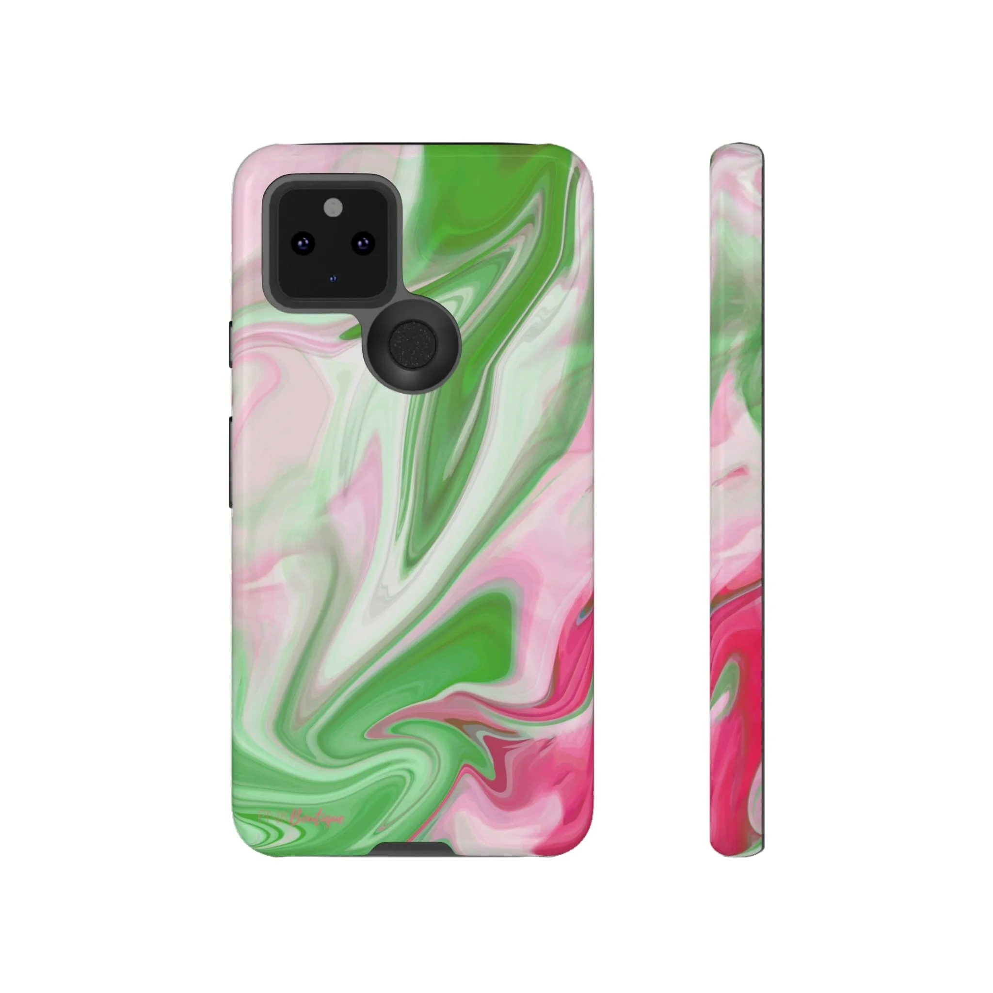 PNK Watercolor Pink & Green Plain Phone Case