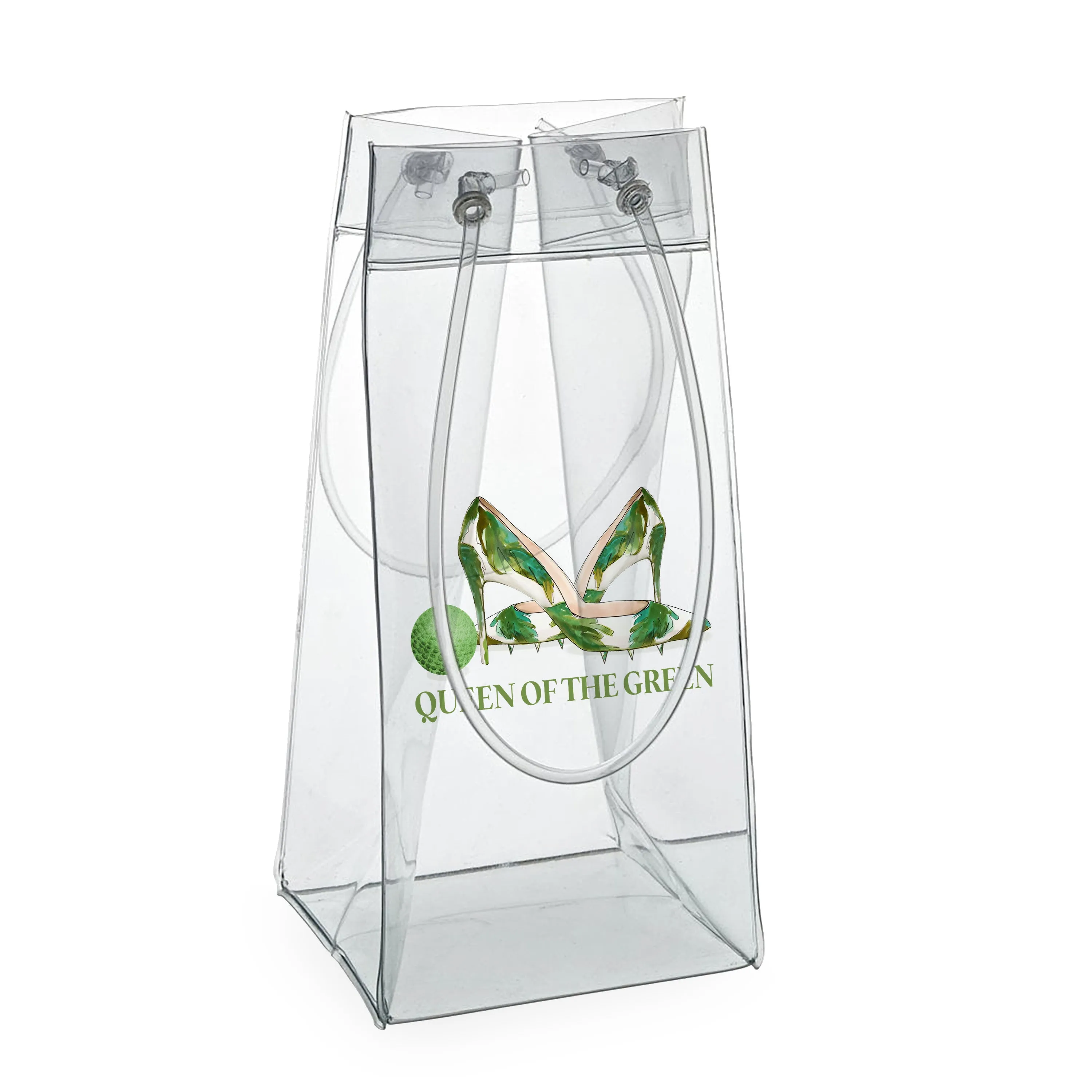 Portable Clear Wine Cooler - Queen of the Green - Golf