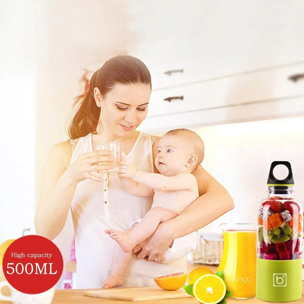Portable Electric Juicer USB Rechargeable Blender Mixer Bottle