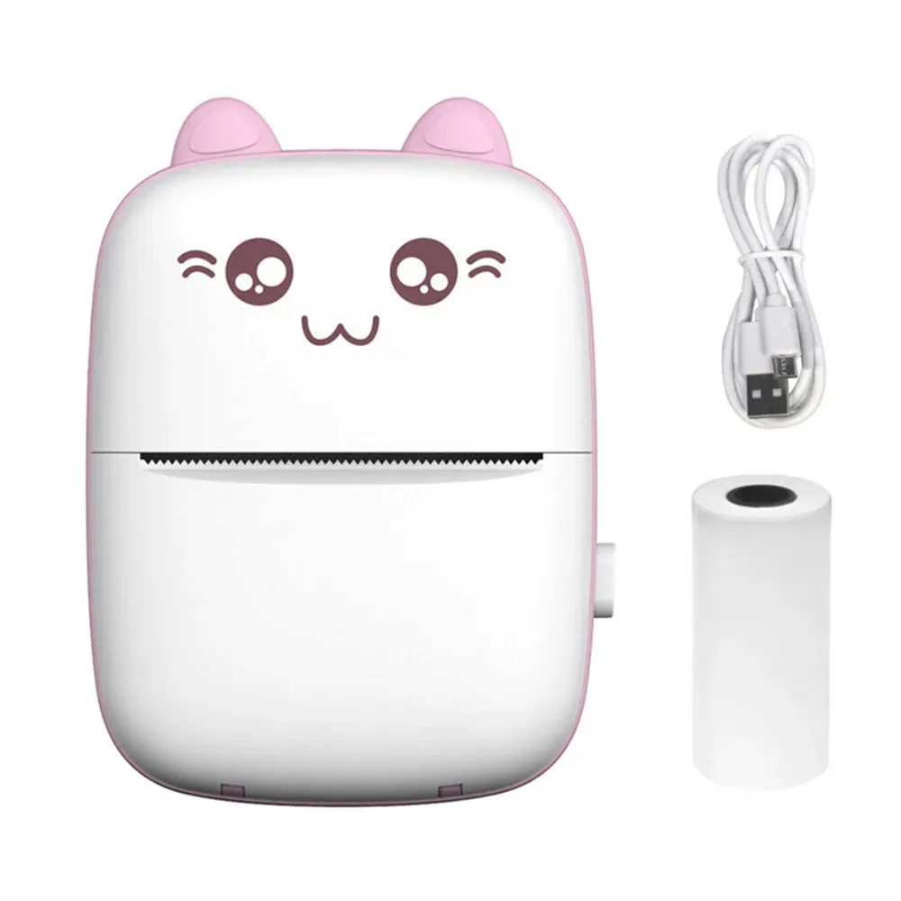 Portable Mini Bluetooth Printer Mobile Phone Photo Note Print Student Pocket Error Label Printer Great Gift