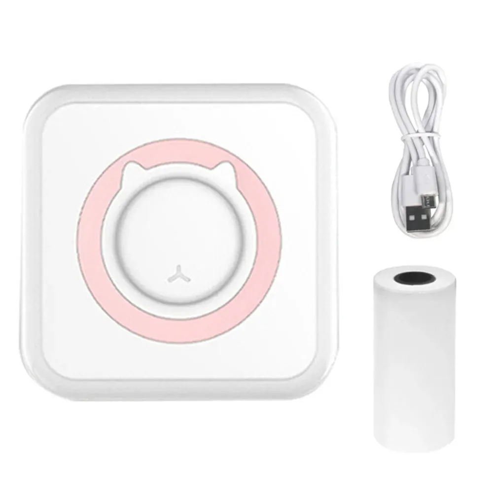 Portable Mini Bluetooth Printer Mobile Phone Photo Note Print Student Pocket Error Label Printer Great Gift