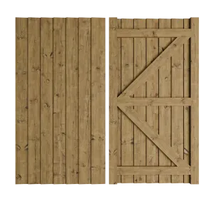 Portreath Framed Featheredge Gate (1.2m High)