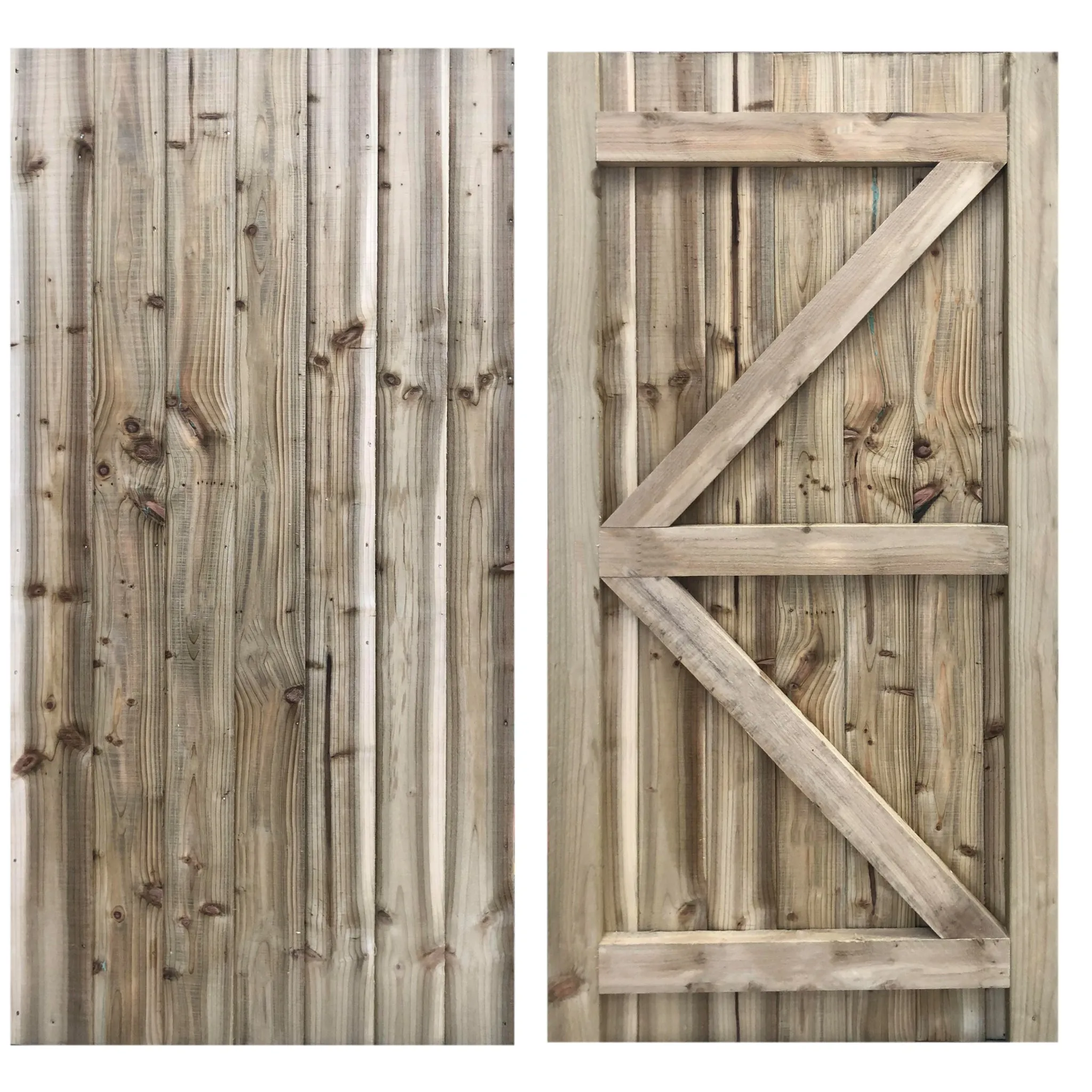 Portreath Framed Featheredge Gate (1.5m High)