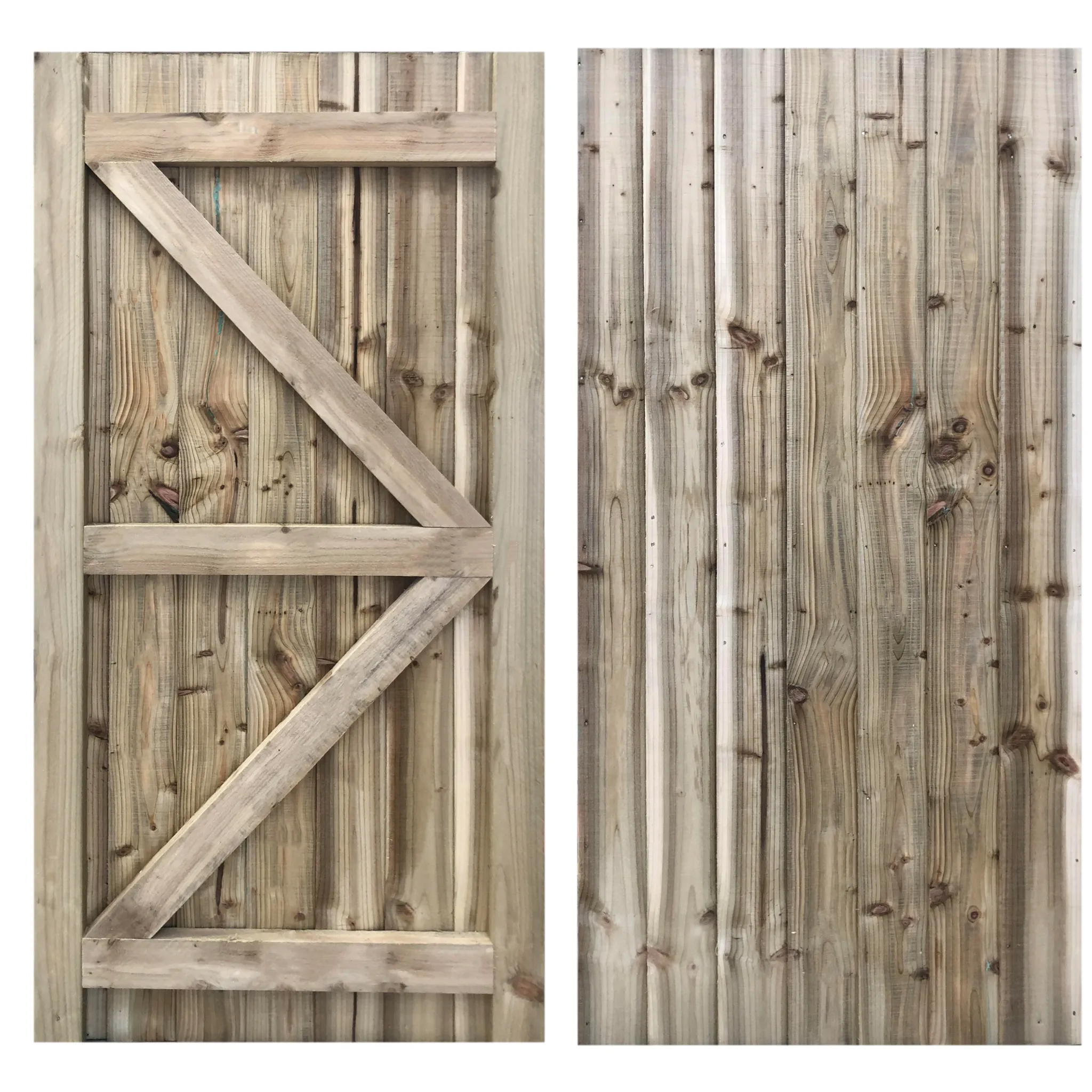 Portreath Framed Featheredge Gate (2.1m High)