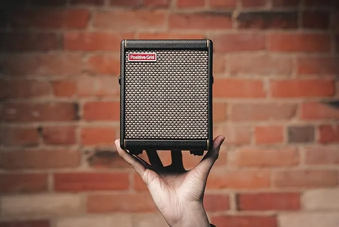 Positive Grid Spark MINI 10W Portable Smart Guitar Amp & Bluetooth Speaker with App for Playing Guitar at Home or Travel (Black)