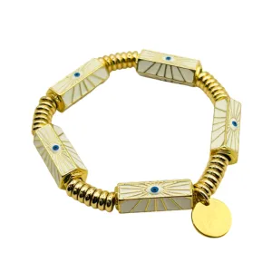Positive Vibes Bracelet White