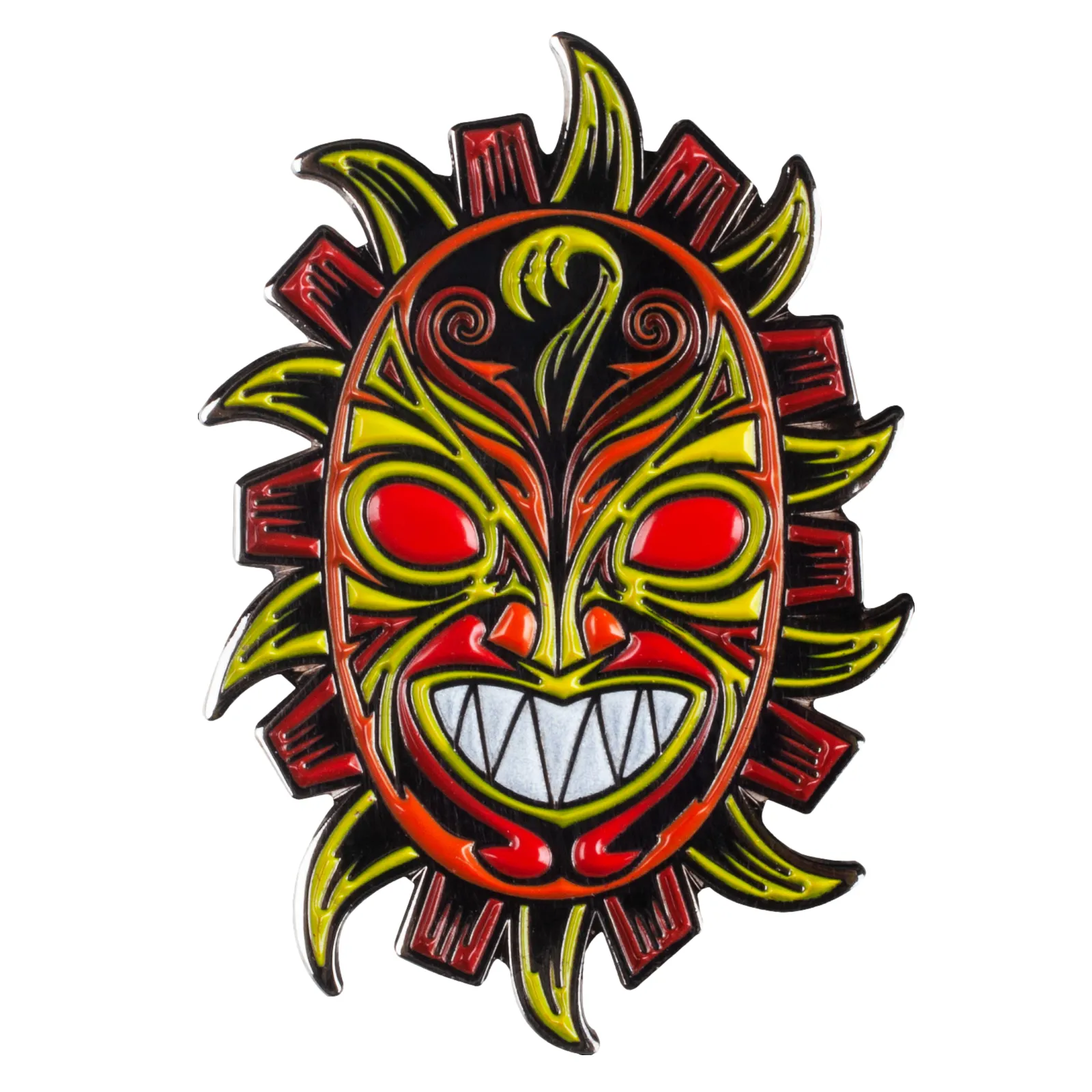 Powell Peralta Lapel Pin Guerrero Mask Glow in the Dark Teeth