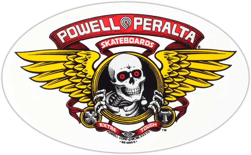 Powell Peralta Winged Ripper Sticker - Red