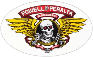 Powell Peralta Winged Ripper Sticker - Red