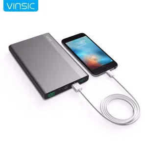 Power Bank Dual Smart USB Outputs Portable External Battery Charger