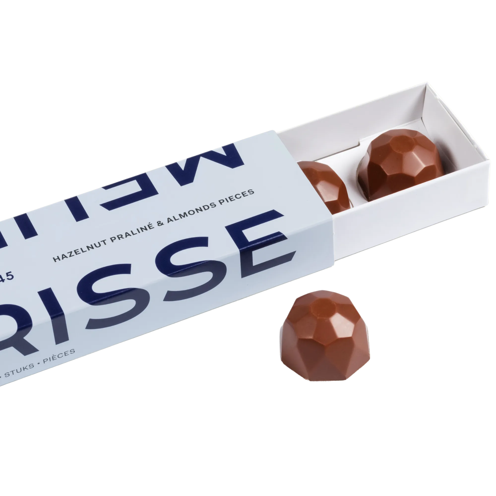 Pralines with Almond Pieces 39% Milk Chocolate 10 x 75g